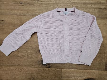 Tommy Hilfiger Strickjacke, Gr. 122, Zartrosa