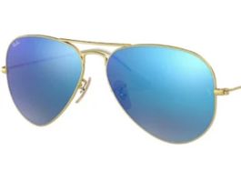 Ray-Ban Aviator Sonnenbrille, Gold/Blau - Top!