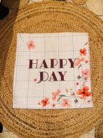 Happy Day Kissenhülle 50x50cm