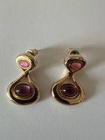 Boucles oreilles Swarovski silver Crystal violet et rose