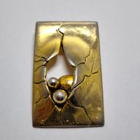 Vintage Sidney Carron Paris Modernist Brosche #C3