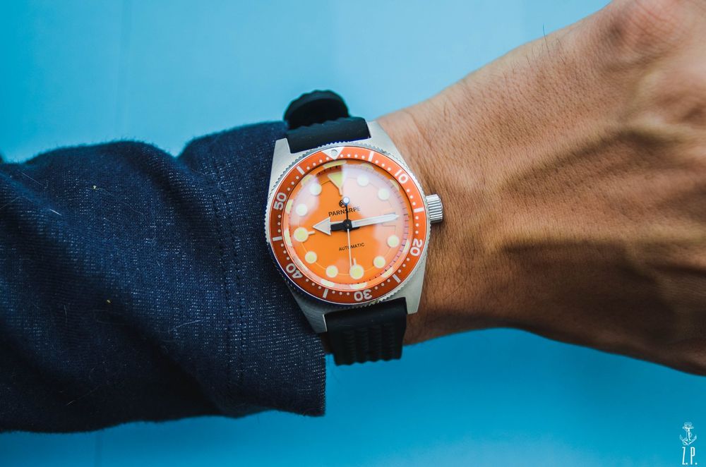 PRNSPREE Seiko Style Automatic Orange Diver 200m Wie Neu