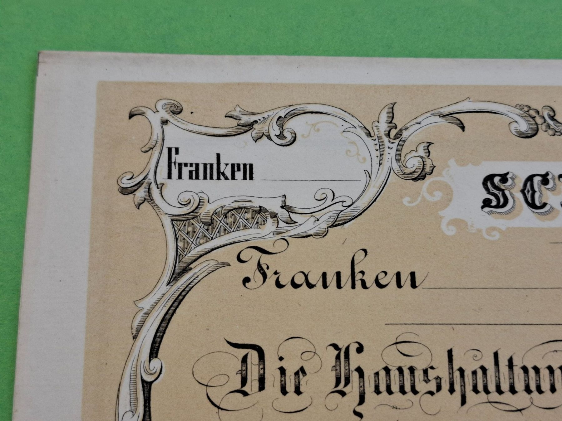 Documenti: Schuldschein Kt. Glarus 1852 – Difettoso da Schwanden GL venduto da Suvorov 2