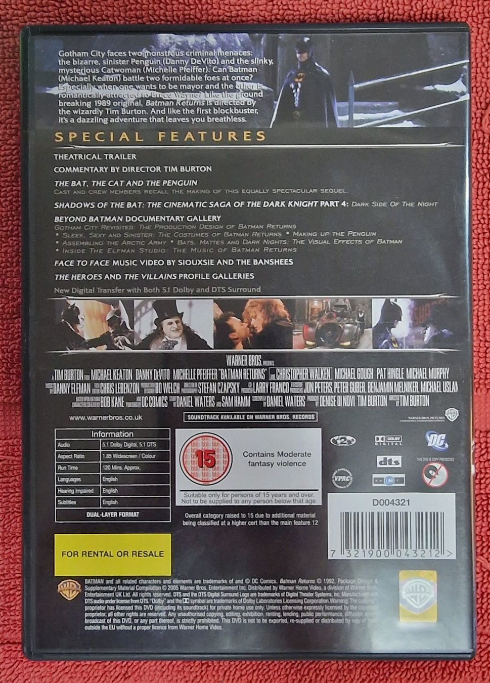 Alle DVDs: Batman Returns DVD (UK Version) Two-Disc Special Edition – Gebraucht aus Basel von phi_8xhm 1