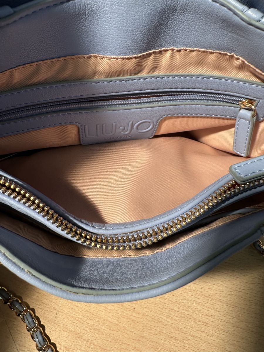Borse da donna: Sac à main Liu Jo bleu clair avec chaîne dorée – Usato da Lausanne venduto da artnouveau04 5