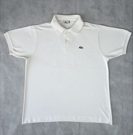 Polo Lacoste blanc vintage - L #41
