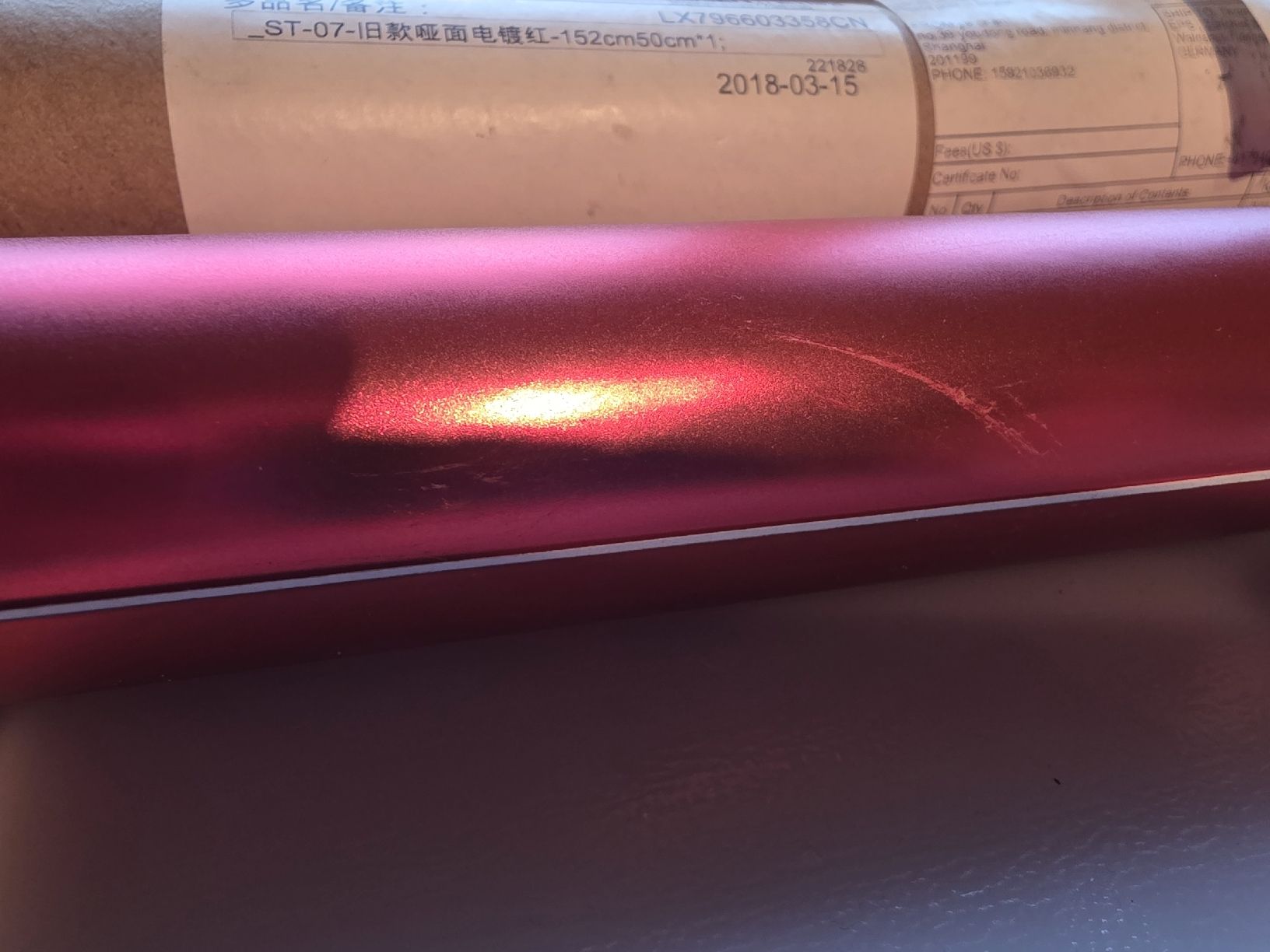 Altro in Decorazioni & Accessori: Chrom Rot Klebefolie 152 x 50 cm – Nuovo (secondo la descrizione) da Riniken venduto da Strikeone 3