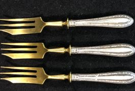vintage  3 Gabeln Kuchengabeln -Dessertgabeln 800 Silber