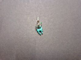 Silber Charm Rentier grün +Garantie