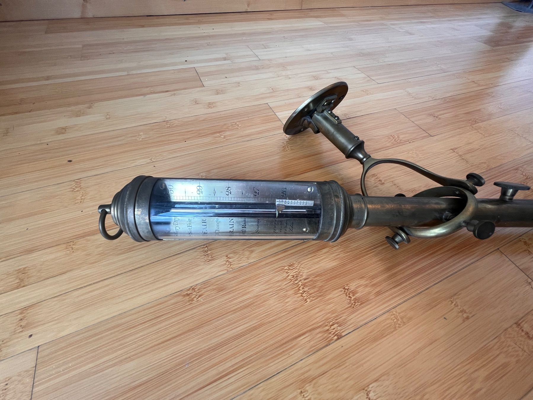 Sonstige antike Technik & Geräte: antiker Schiffsbarometer aus Messing – Gebraucht aus Mollis von Andyasi01 2