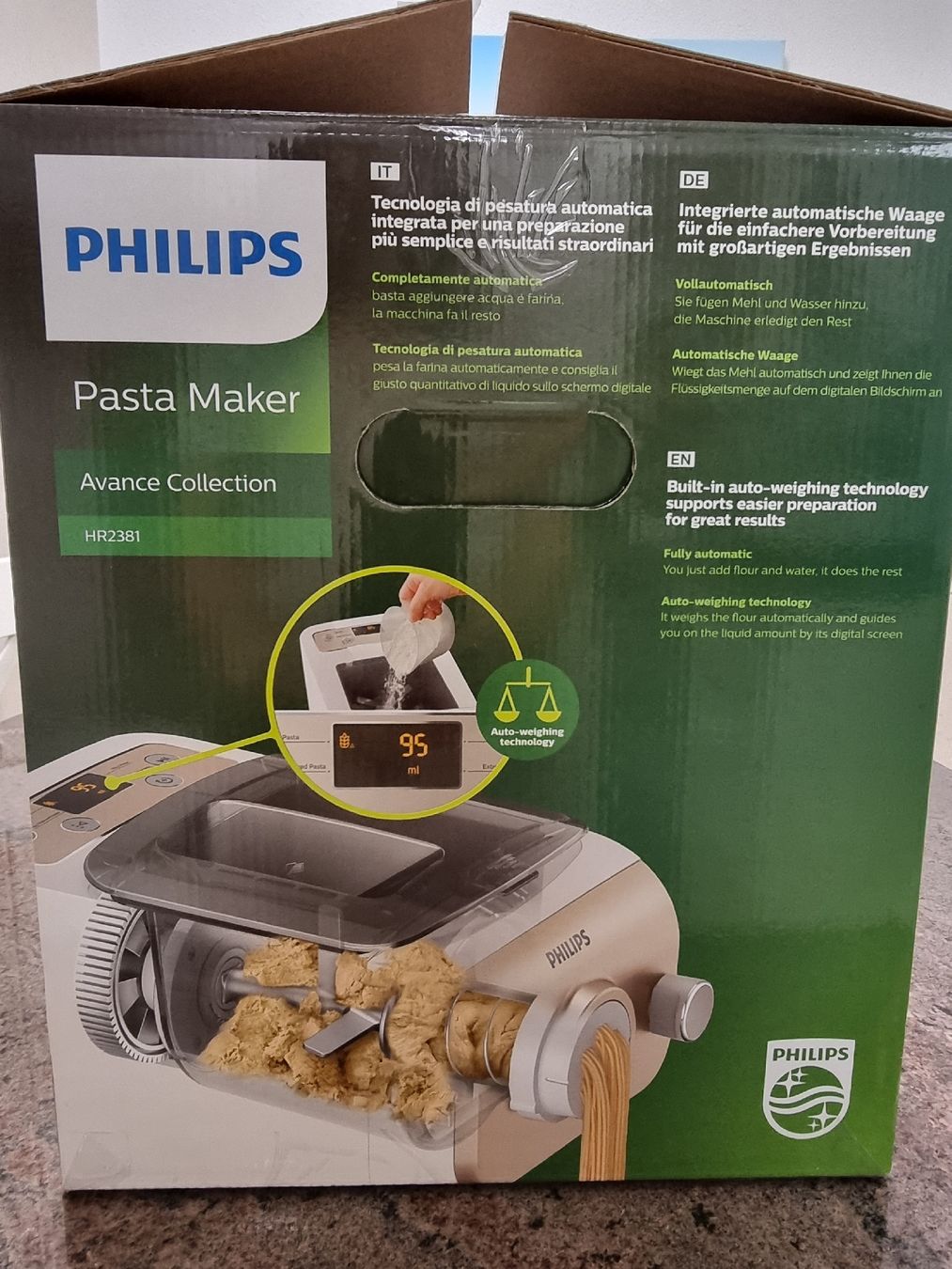 Philips Küchengeräte: Pastamaker Philips mit integrierter Waage – Gebraucht aus Otelfingen von EVaterlaus 5