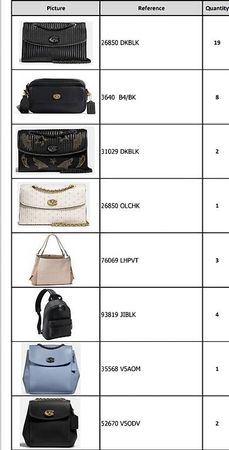 Lot de sacs Coach neufs  Plusieurs modèles disponibles