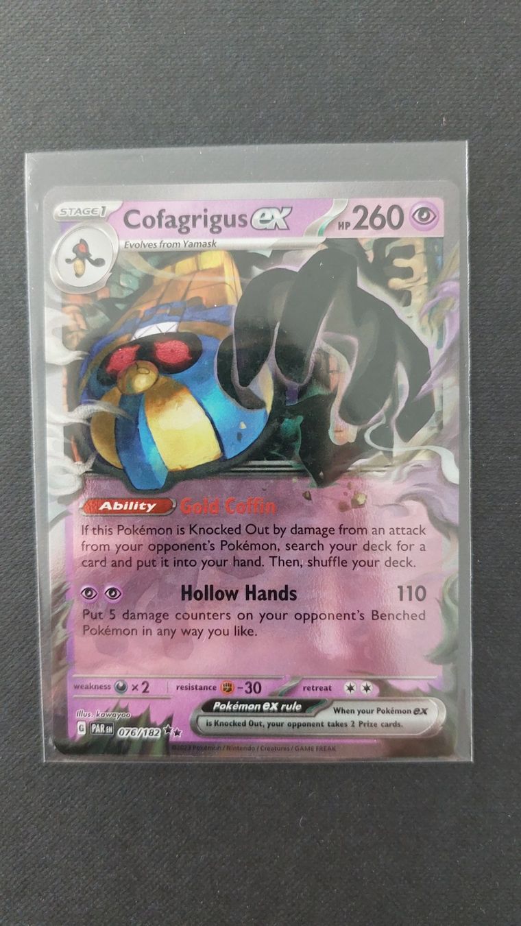 Pokémon Carte collezionabili: Cofagrigus ex Paradox Rift – Nuovo (secondo la descrizione) da Bellinzona venduto da Pagur