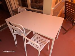 Ikea Garten Balkon Tisch mit 4 Stühle 