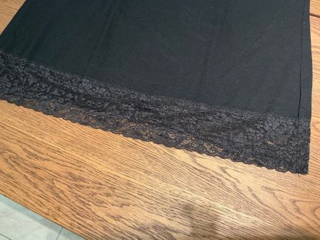 Schwarzes Top mit Spitze Gr. 42 Sommer Strand elegant
