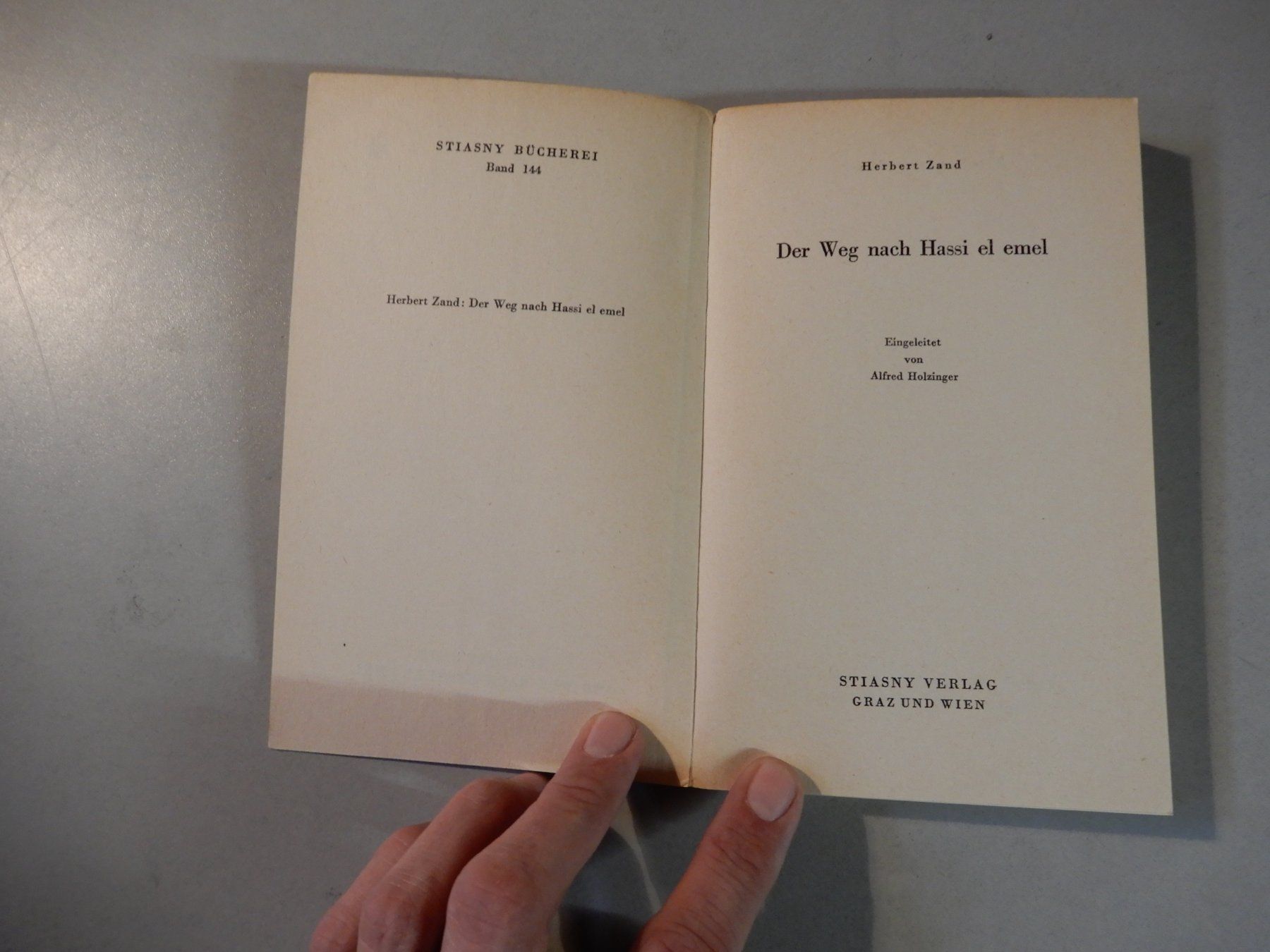 Bücher: Herbert Zand - Der Weg nach Hassi el emel – Gebraucht aus Erstfeld von Mario_boe0 1