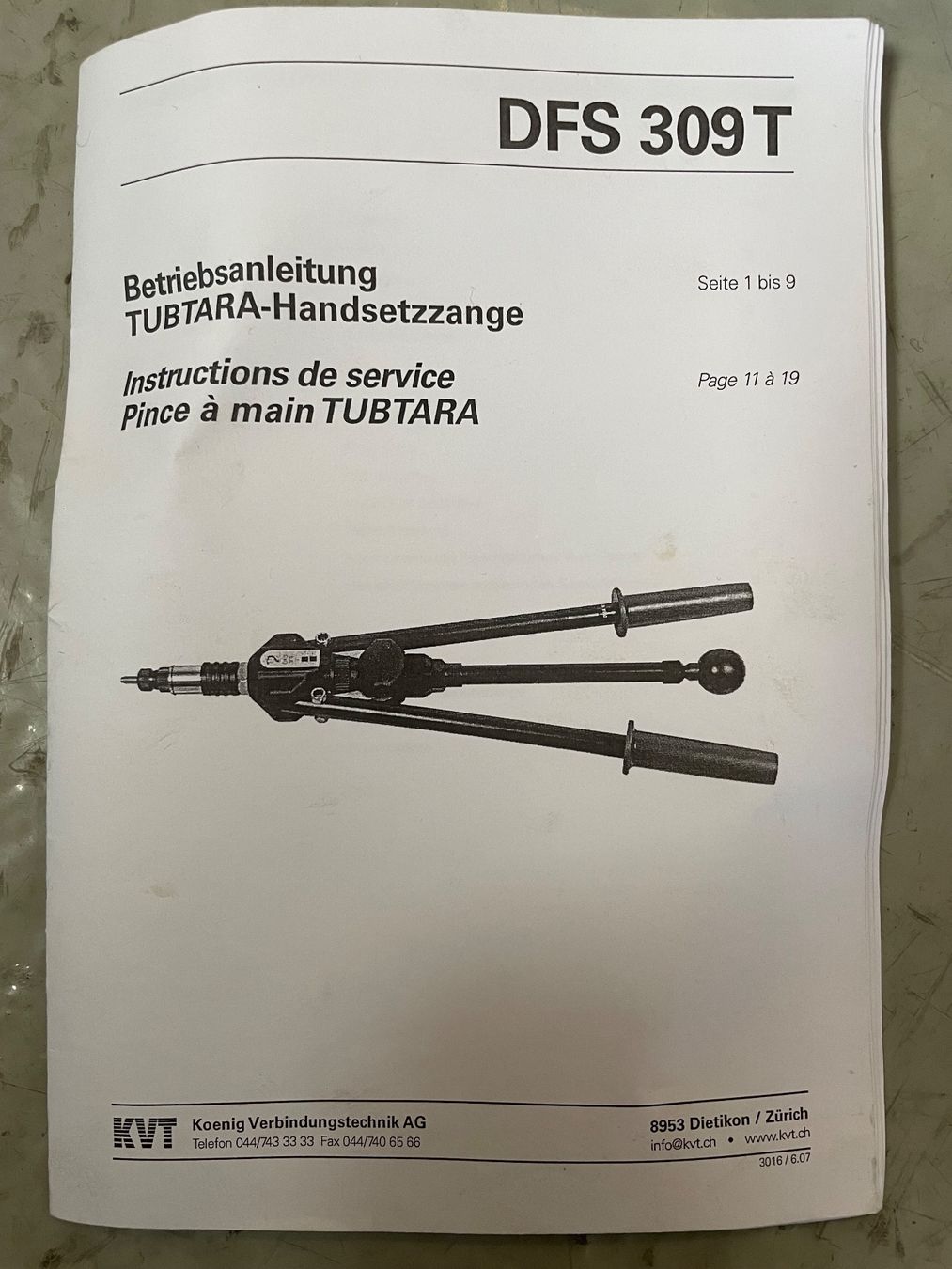 Tubtara Tutti gli attrezzi: Profi Tubtara - Handsetzzange – Usato da Balgach venduto da Mize78 4