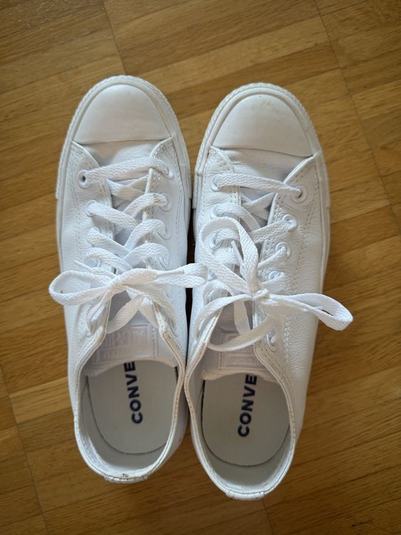 Weisse Converse All Star Leder (Gebraucht) in Fällanden für CHF 49 ...