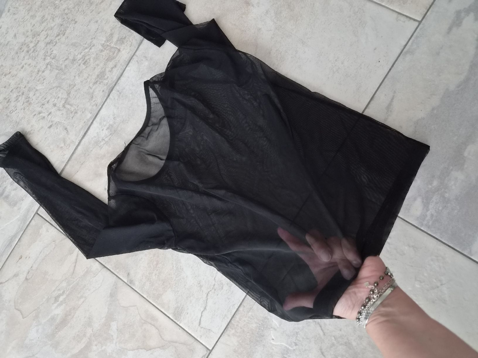 T-shirts: Transparent Shirt Langarm, Schwarz, Grösse S – D'occasion à Niederrohrdorf par Miripfiri 5