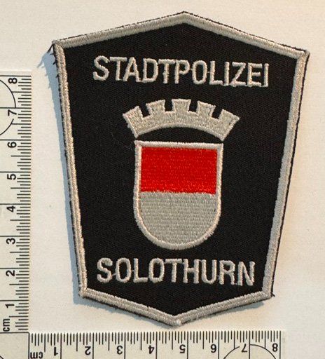 Placchette & Badge: 1 Polizei Abzeichen Stadtpolizei Solothurn – Nuovo (secondo la descrizione) da Zürich venduto da Policepatch