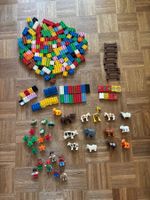 LEGO DUPLO grosses Konvolut mit Tieren, Figuren und Steinen