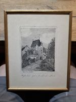 Kupferstich Brühl-Tor St. Gallen W. Kuster gerahmt