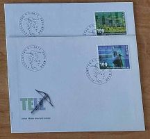F1428 - 2 FDC Theatre de Tell Timbres isolés