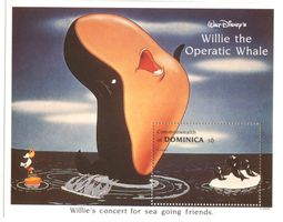 Block "Walt Disney. Willi der Singende Wal". Dominica