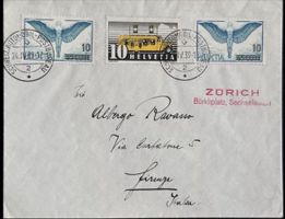 Schweiz Automobil-Postbureau 1939 Sechseläuten Florenz
