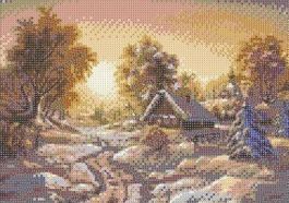 Diamond Painting Winterlandschaft (45)