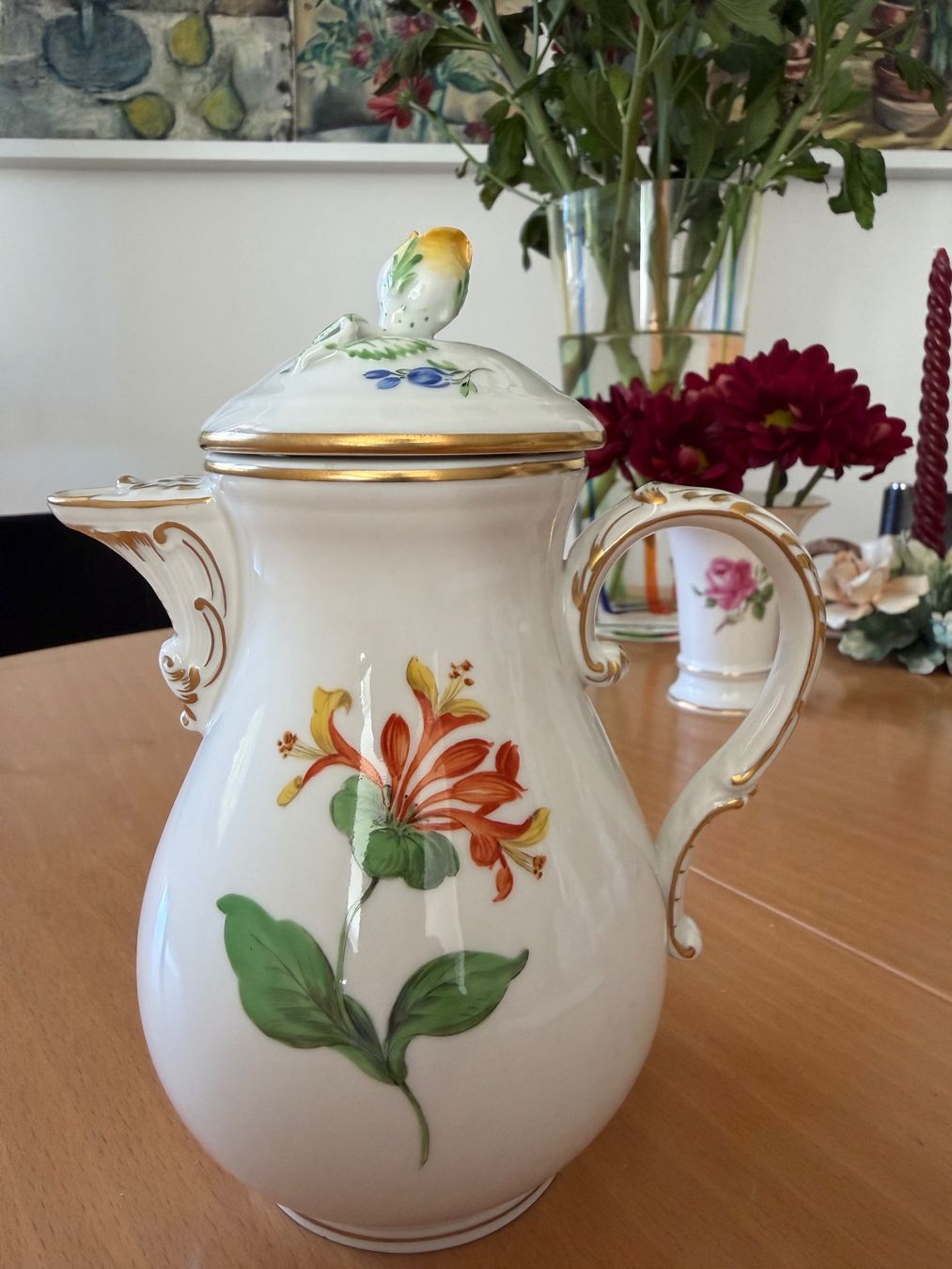 Teiere: Meissen Tee oder Kaffe Kanne mit gelber Rose – Usato da Nussbaumen AG venduto da normajeanbaker 9