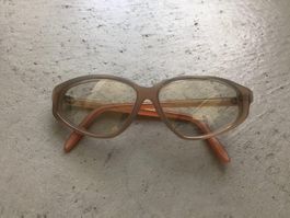 Original 70s Brillenfassung beige