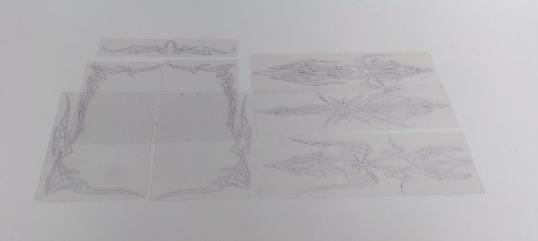 Sticker: Aufkleber - Weiss-Silber|reflektierend|Pinstrips|Custom – Nuovo (secondo la descrizione) da Boswil venduto da MAF_952 1