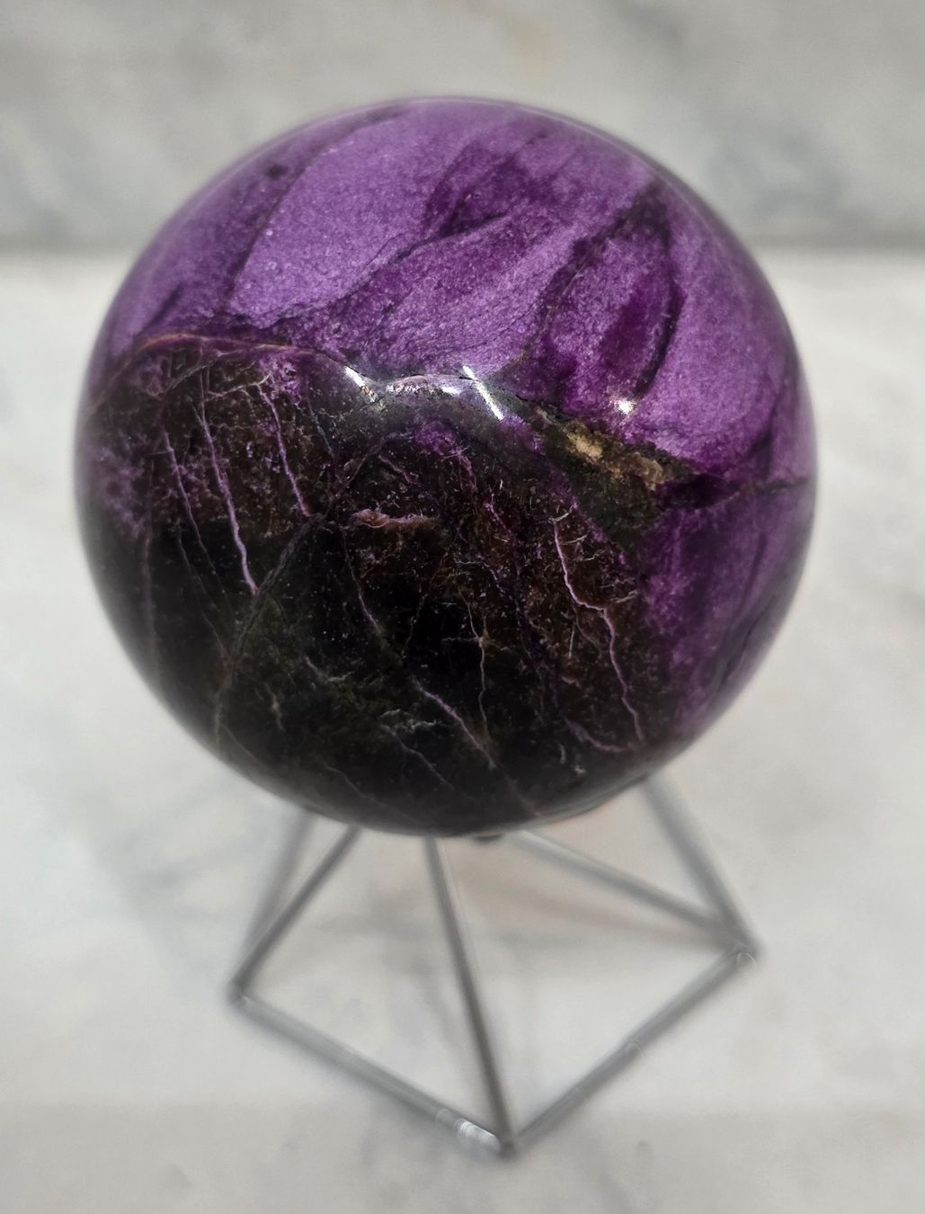 Minerali & Pietre curative: Stichtit Kugel A 61mm 262g – Nuovo e nell'imballaggio originale da Matzingen venduto da Shay_Crystalz 2