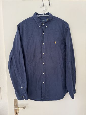 Polo Ralph Lauren Hemd Slim Fit Dunkelblau Grösse XL Orygina