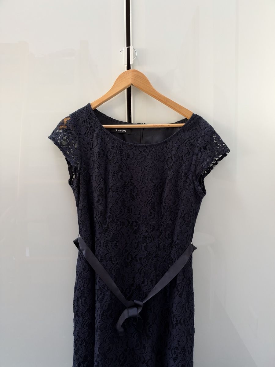 Taifun Vestiti: Spitzenkleid, Dunkelblau – Nuovo (secondo la descrizione) da Grindelwald venduto da wand_24 3