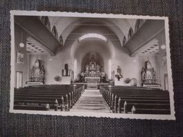 Carte Postale Siviriez Intérieur de l'église 1934