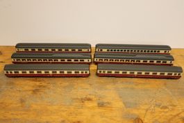 Roco H0 IC/TEE Schnellzugwagen DB Konvolut 6x Wagen