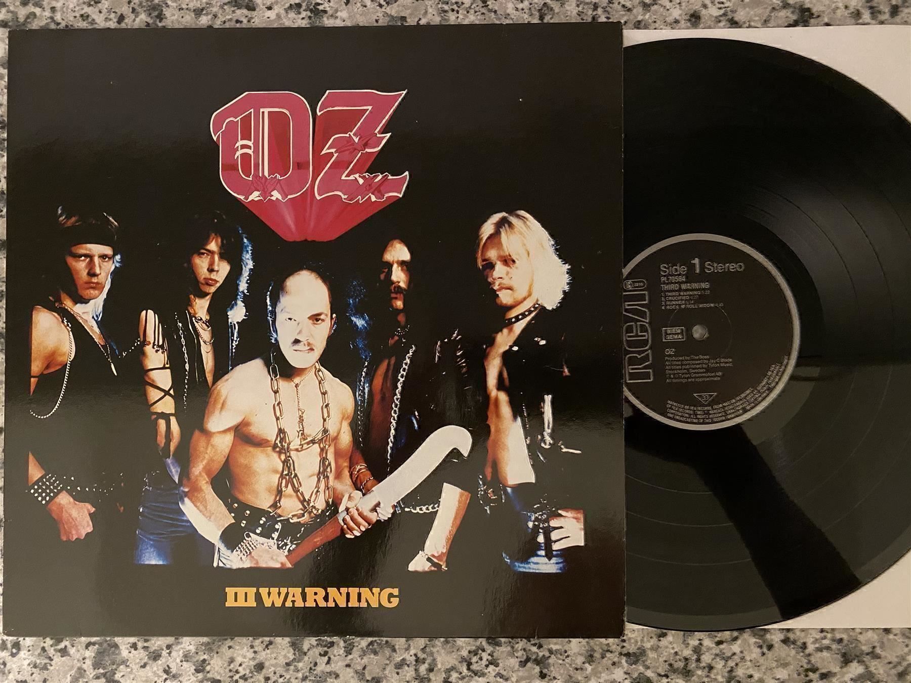 Schallplatten: Oz – III Warning [LP UK 1984] – Gebraucht aus Tamins von Dark-Skull-Vinyl