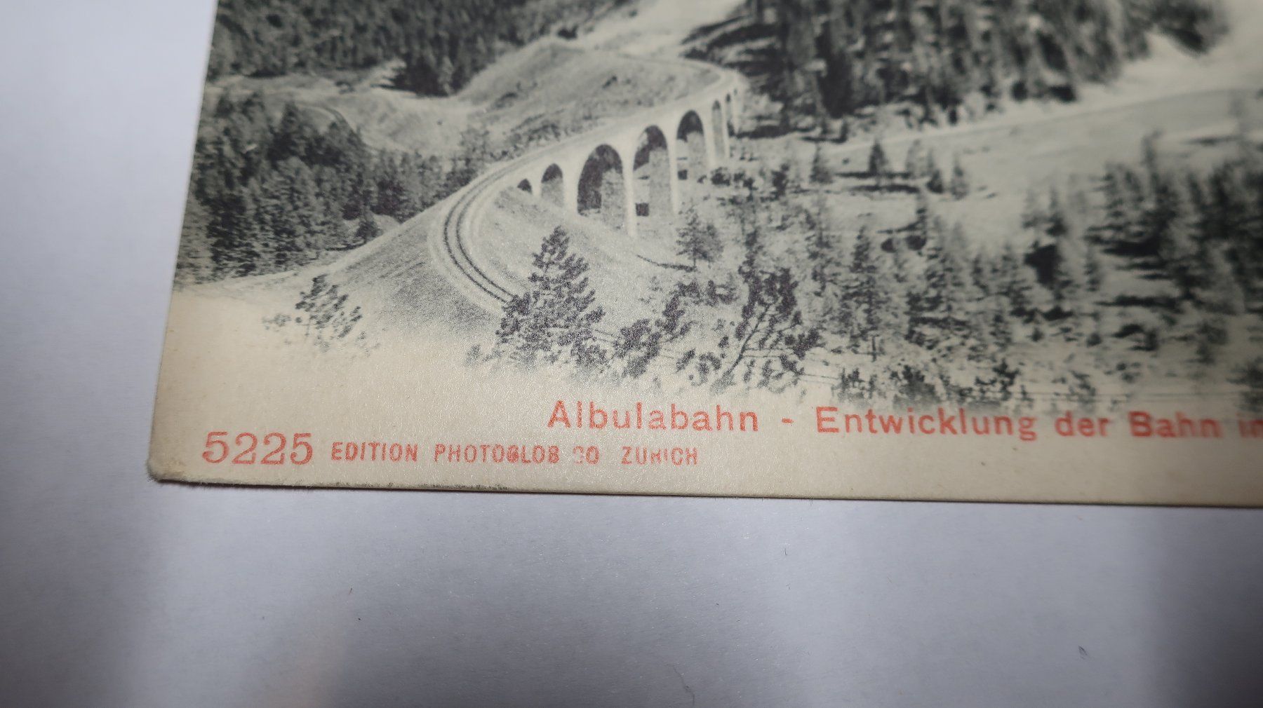 Cartoline postali: Albulabahn - Entwicklung der Bahn Preda – Usato da Cormoret venduto da Pascalll2001 2