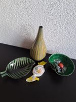 sehr schöne dekorative Keramik Schalen und Vase aus den 60er