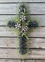 antiker Grabschmuck Wandkreuz