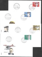 4 FDC 582 - 585 Serie Einzelmarken Orts-ET 27.1.1977