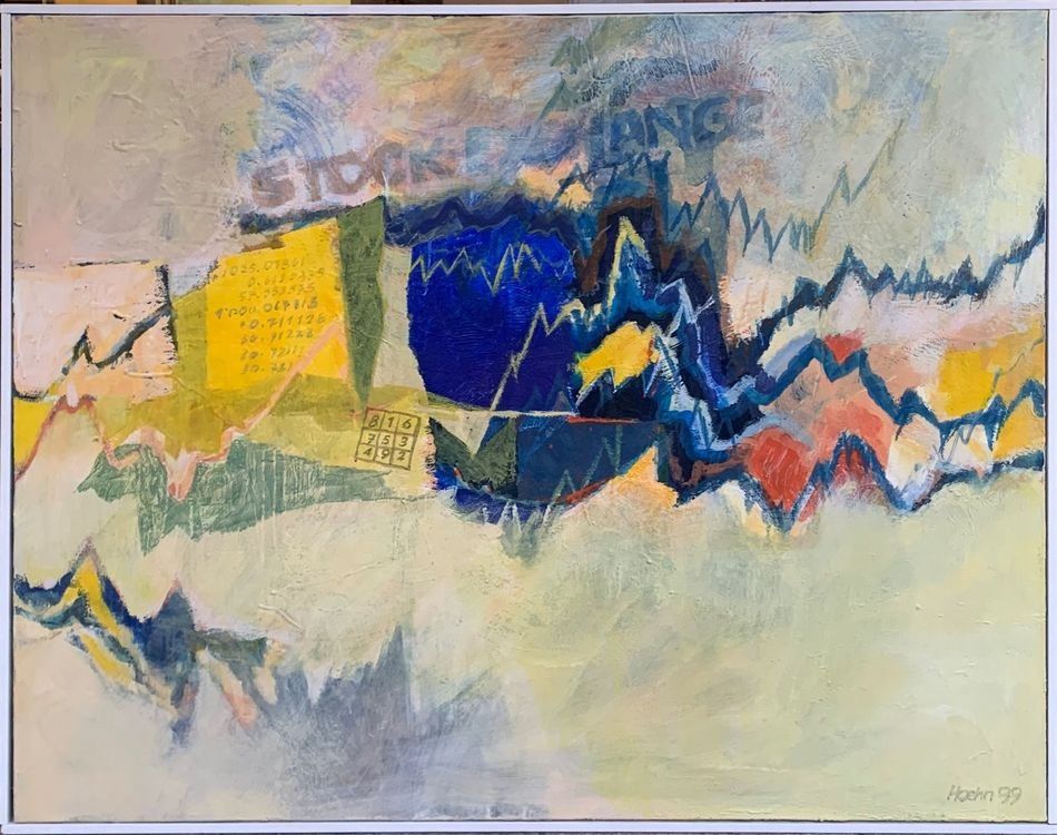 Dipinti: Alfred Höhn(1929) großes Gemälde – Usato da Allschwil venduto da SimauK 6