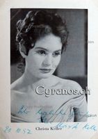 Christa Keller (1931-1988) Schauspielerin - Autogramm