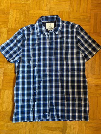 Chemise bleue Aigle à carreaux taille M homme