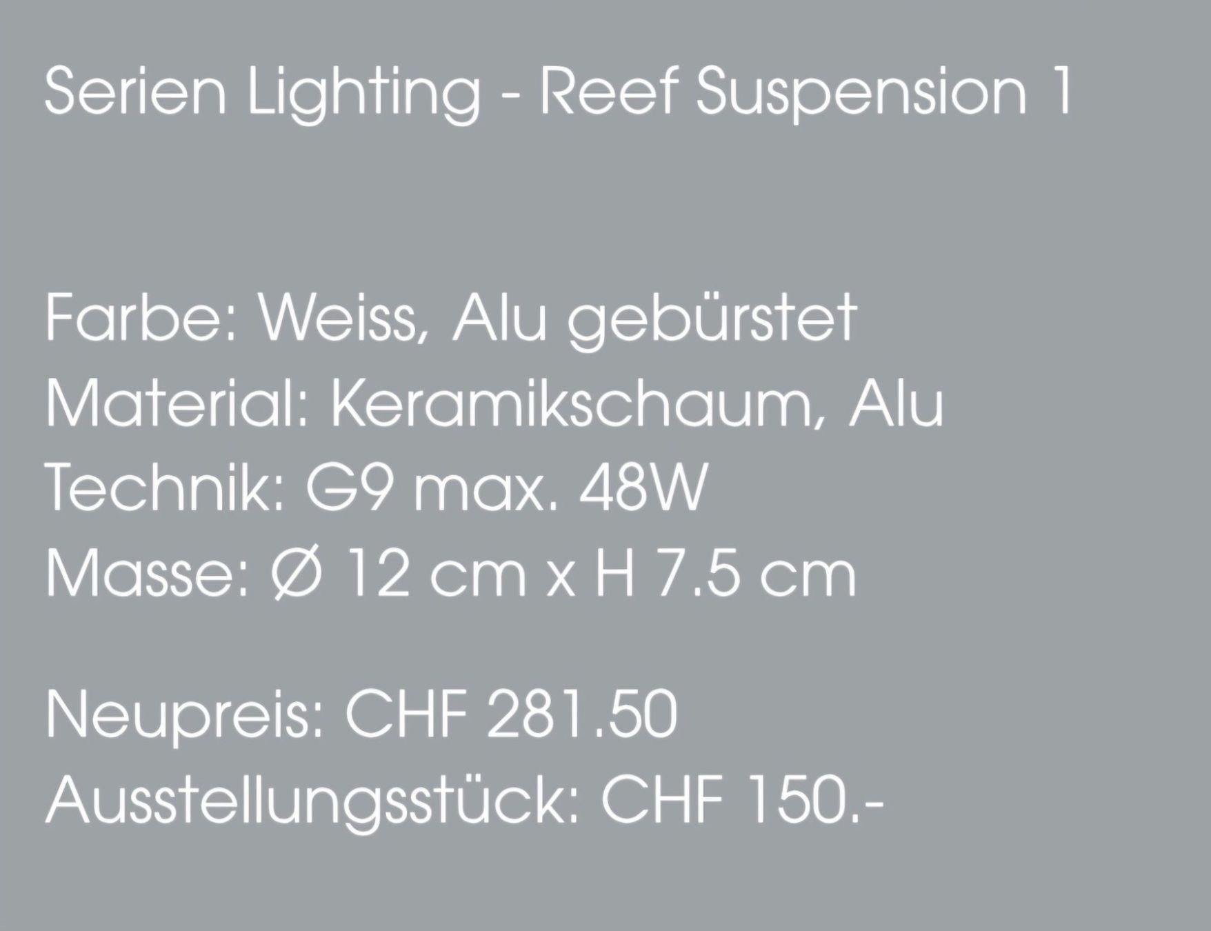 Lampadari & plafoniere: Pendelleuchte Reef, Keramikkörper – Nuovo (secondo la descrizione) da Binningen venduto da Masc61 1