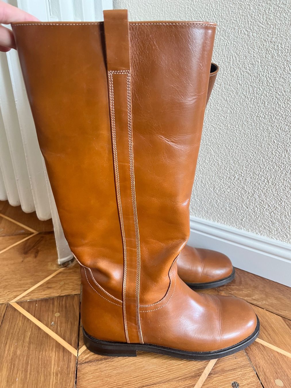 Mango Scarpe da donna: Mango Lederstiefel braun, Gr. 39 – Usato da Zürich venduto da lexi_alex