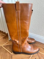 Mango Lederstiefel braun, Gr. 39
