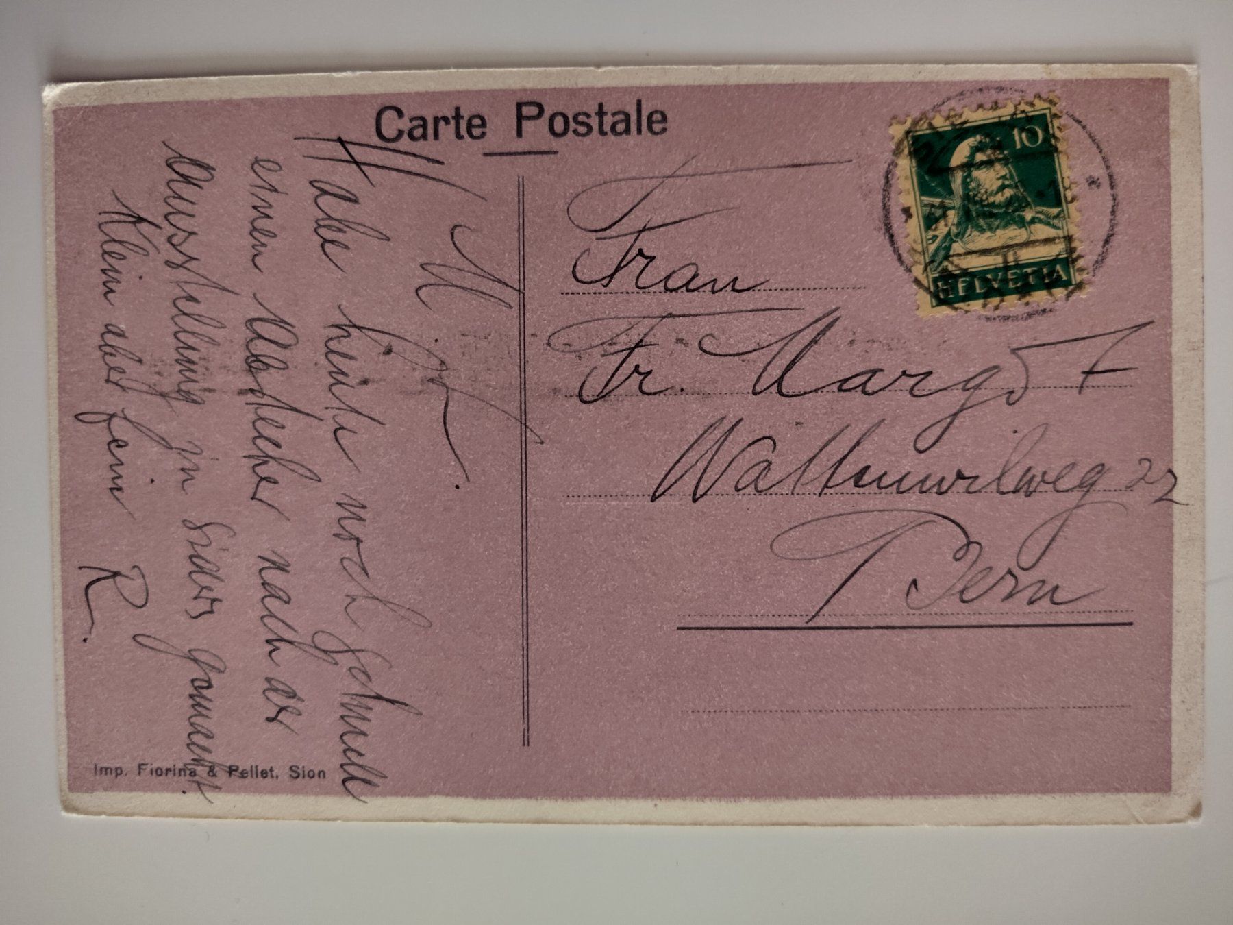 Cartes postales: Originale Ansichtskarte von Brig, VS, dat. 1928 – D'occasion à Ohmstal par Lebensfreude05 1